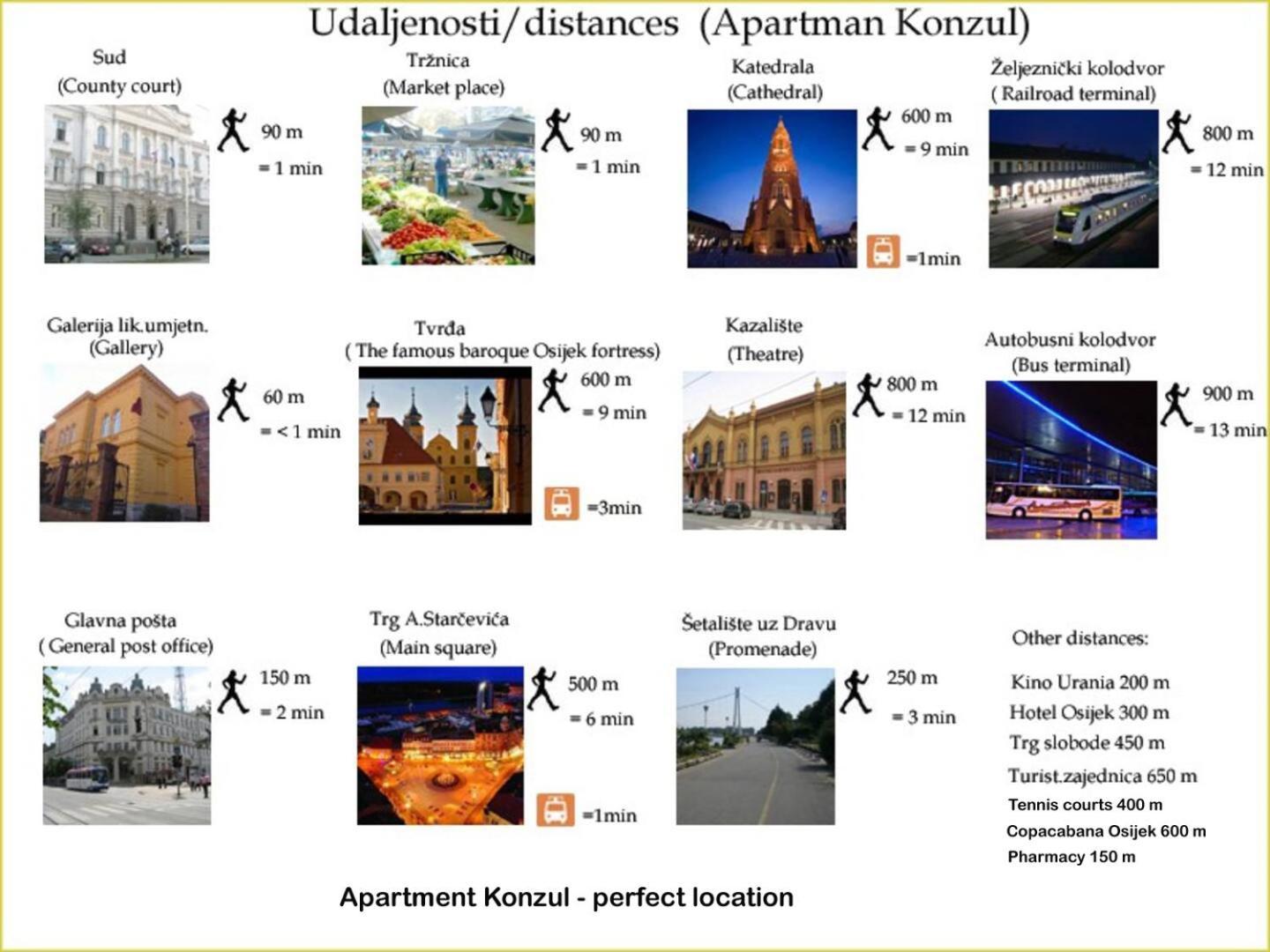 Apartment Konzul Osijek Exterior foto